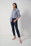 Joseph Ribkoff Gia Classic Slim Fit Stretch Jeans - Dark Denim Blue