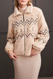 Tribal Lined Zip Up Jacket