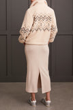 Tribal Lined Zip Up Jacket