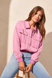 Tribal Casual Jacket with Elastic Waist