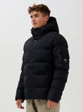 Point Zero Quilted Puffer Bomber - Black