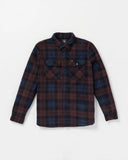 Volcom Bowered Fleece Long Sleeve Shirt - Merlot