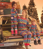 Little Blue House Navy Fair Isle Adult Union Suit