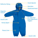 Jan & Jul Cozy-Dry Waterproof Play Suit | Watermelon Pink