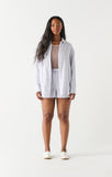 Dex Textured Button-Up Blouse