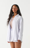 Dex Textured Button-Up Blouse