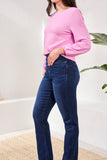 Tribal Sophia Pull On Straight Jeans W/Pockets - Darknight