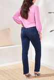 Tribal Sophia Pull On Straight Jeans W/Pockets - Darknight