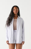 Dex Textured Button-Up Blouse