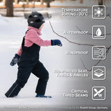 Jan & Jul Kids Snow Overalls | Black