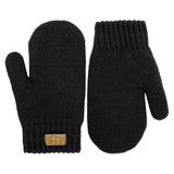 Jan & Jul Kids Knit Mittens | Black