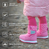 Jan & Jul Kids Tall Puffy Winter Boots | Winter Sun