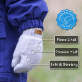 Jan & Jul Kids Knit Mittens | Black