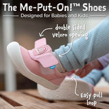 Jan & Jul Pink Rainbow Mini Flyer Toddler Sneakers