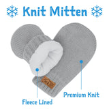 Jan & Jul Kids Knit Mittens | Black
