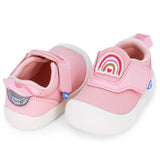 Jan & Jul Pink Rainbow Mini Flyer Toddler Sneakers