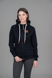 Wanakome Women's Full Zip Hoodie - Black
