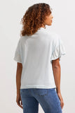 Soft Frilled-Sleeve Tee