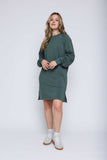 Orb Nadia-Luxe Fleece Dress - Thyme
