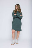 Orb Nadia-Luxe Fleece Dress - Thyme