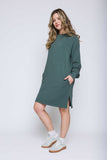 Orb Nadia-Luxe Fleece Dress - Thyme