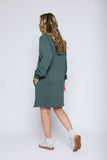 Orb Nadia-Luxe Fleece Dress - Thyme