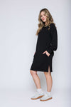 Orb Nadia-Luxe Fleece Dress - Black