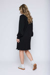 Orb Nadia-Luxe Fleece Dress - Black