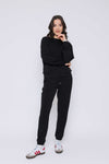 Orb Jenna-Luxe Fleece Crew - Black