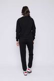 Orb Jenna-Luxe Fleece Crew - Black