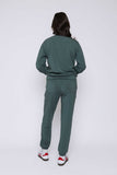 Orb Jenna-Luxe Fleece Crew - Thyme
