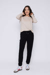 Orb Laina-Luxe Fleece Jogger - Black
