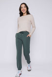 Orb Laina-Luxe Fleece Jogger - Thyme