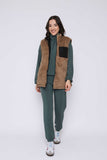 Orb Julie-Reversible Sherpa Lined Vest - Black