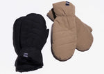 Orb Let It Snow Puffer Mitts - Black/Brown