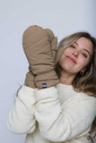 Orb Let It Snow Puffer Mitts - Black/Brown