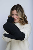 Orb Let It Snow Puffer Mitts - Black/Brown