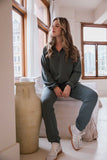 Orb Laina-Luxe Fleece Jogger - Thyme