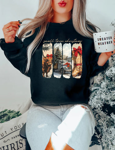 Blonde Ambition Small Town Christmas Crew - Black