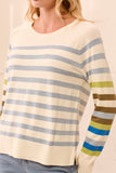 Tribal Crewneck Sweater-Moonstone