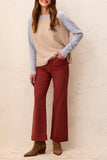 Tribal Fly Front 5 Pocket Pant-Henna