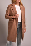 Tribal Trench Coat With Fooler Hoodie-Biscotti