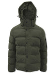 Point Zero Quilted Puffer Bomber - Olive