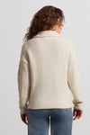 Tribal 3 Button Knit Sweater - Cream