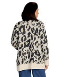 Volcom Women's Wylding Out Cardigan - Animal Print