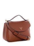 Guess Evie Top Handle Flap - Cognac