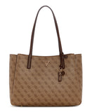 GUESS Noelle Tech Tote- Latte Logo/Brown