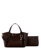 GUESS Melody 2 In 1 Satchel- Brown