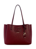 Guess Isola Multi Comp Tote - Burgundy