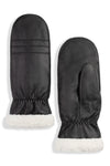 Brume Colwood Leather Mittens - Black